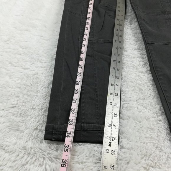Kut From The Kloth Womens Pants‎ Skinny Angelina Ankle Gray Cuffed Stretch 10 - Picture 5 of 12